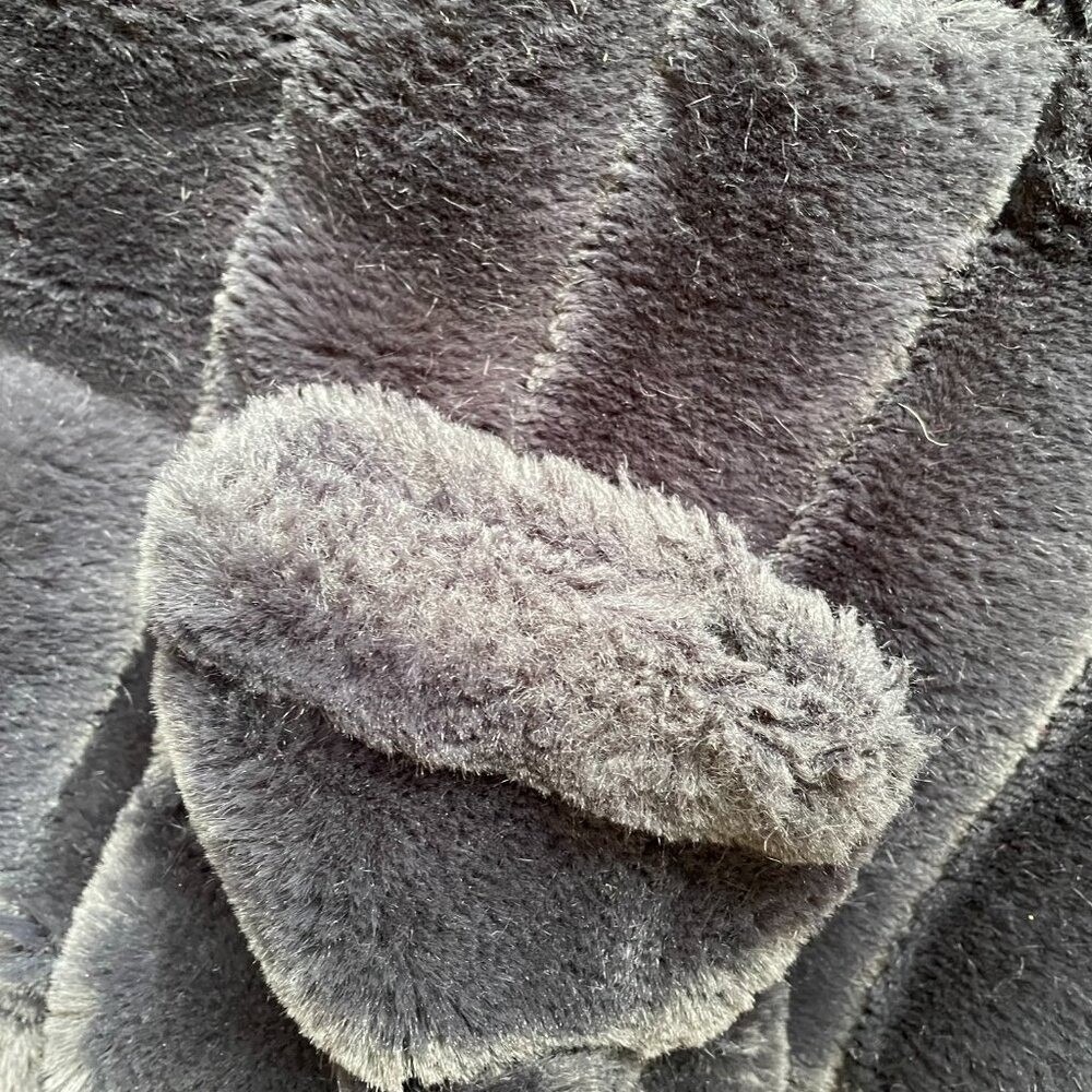 Rino & Pelle faux fur navy blue bomber jacket 36 - Picture 8 of 10
